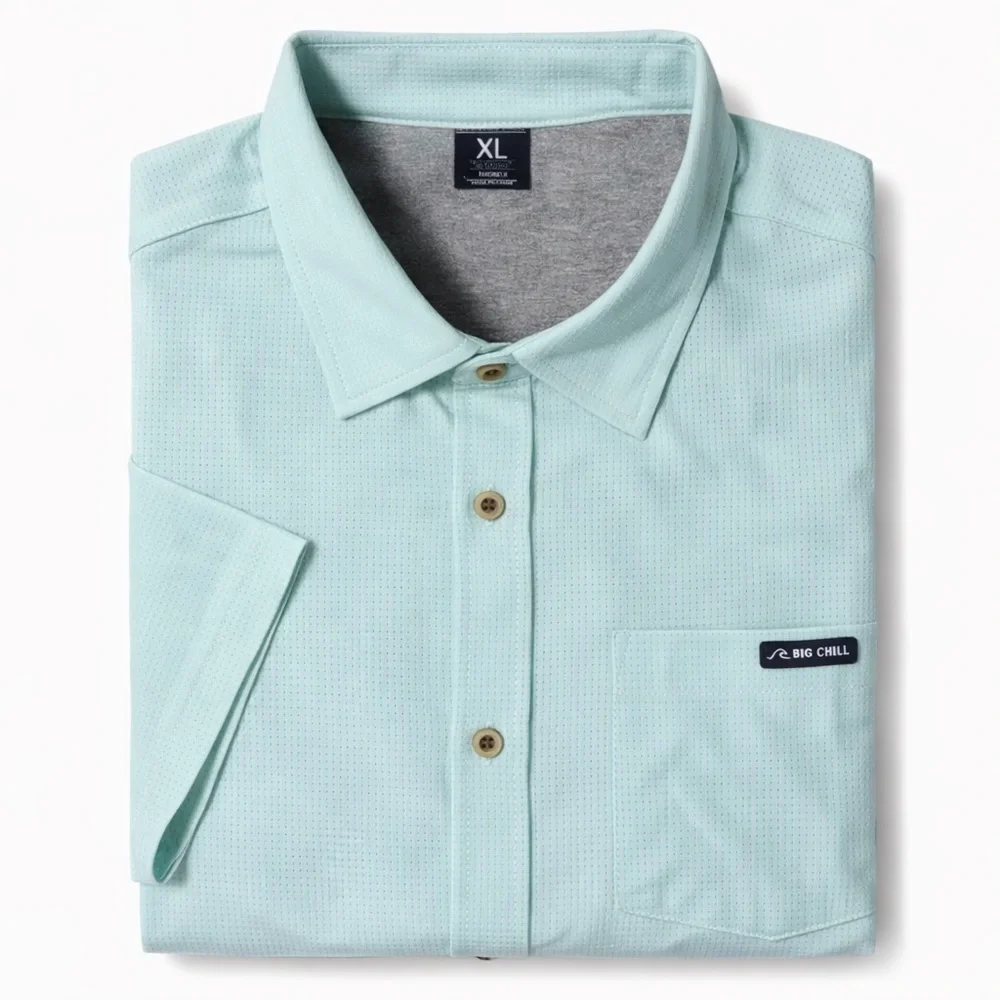Men’s XL Mint Green Performance Button Down Shirt - Picture 1 of 5